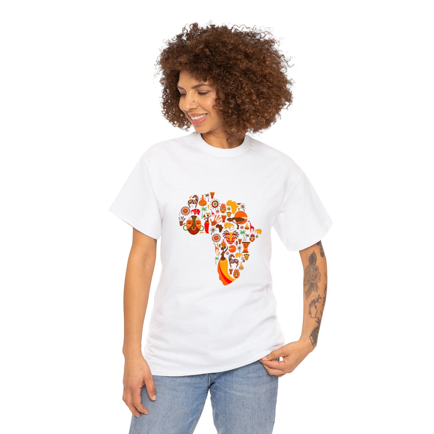 Africa Unisex Heavy Cotton Tee