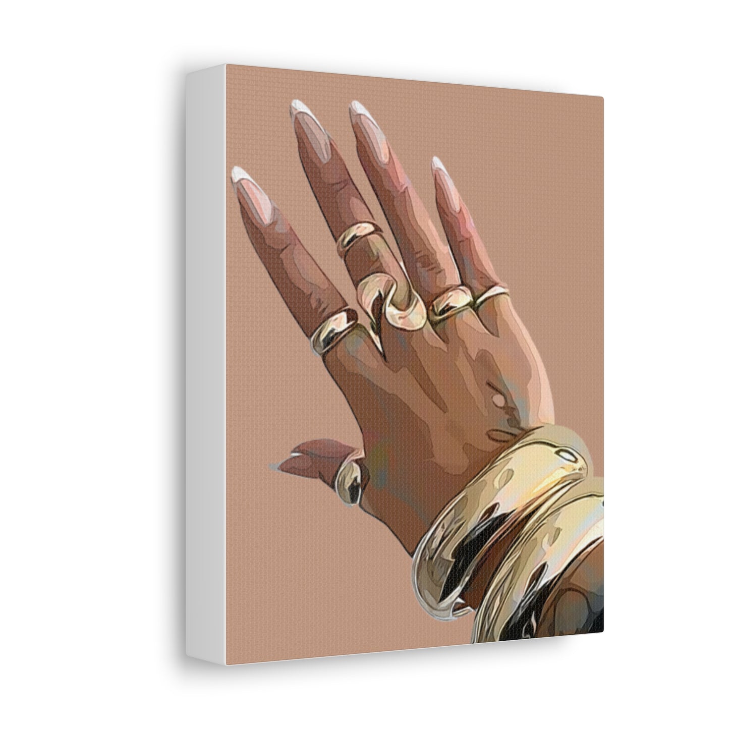 Gold Nails Canvas