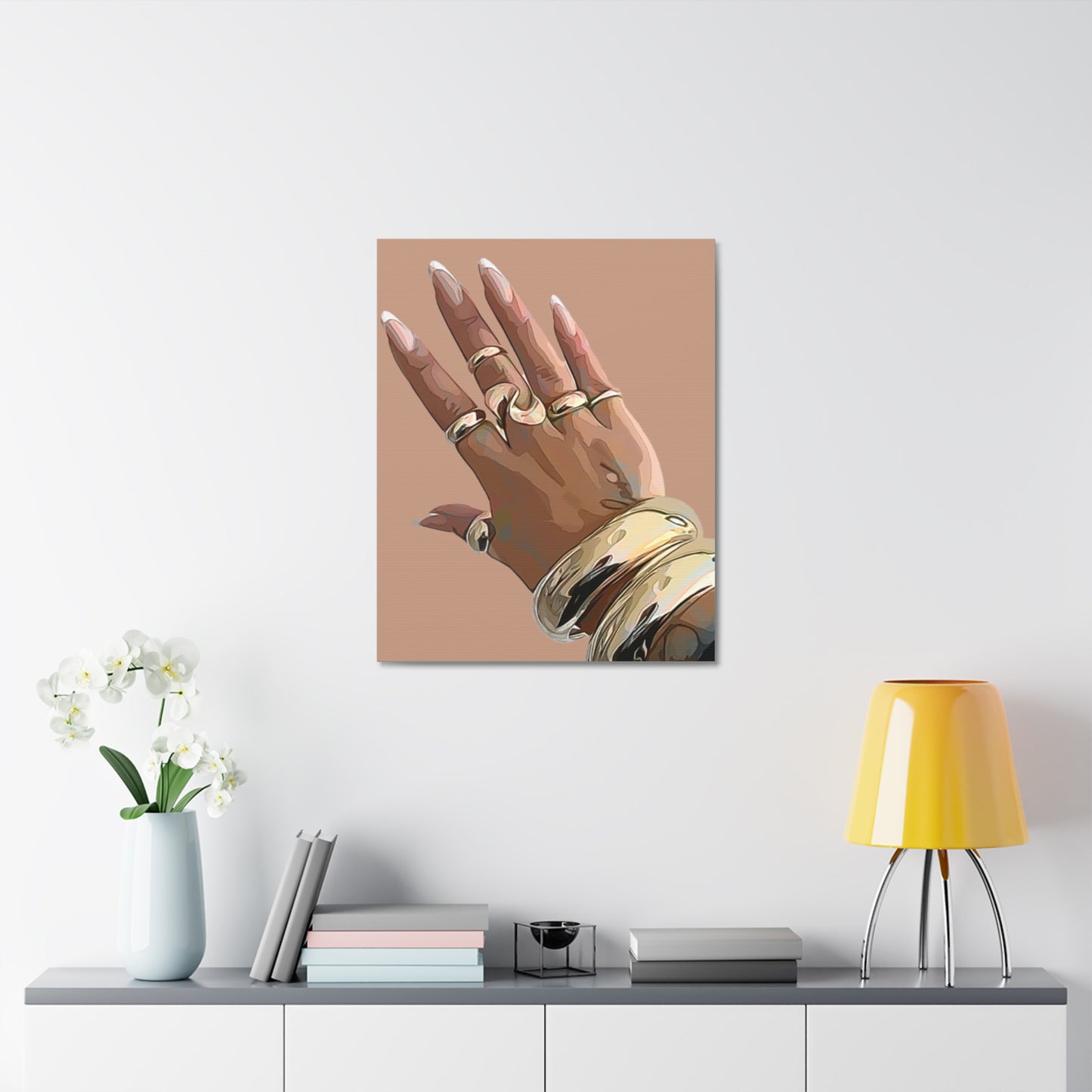 Gold Nails Canvas