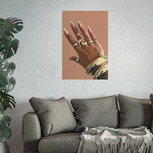 Gold Nails Posters