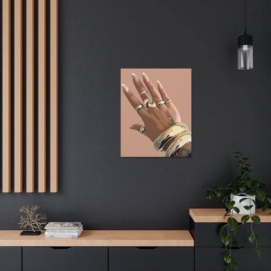 Gold Nails Canvas